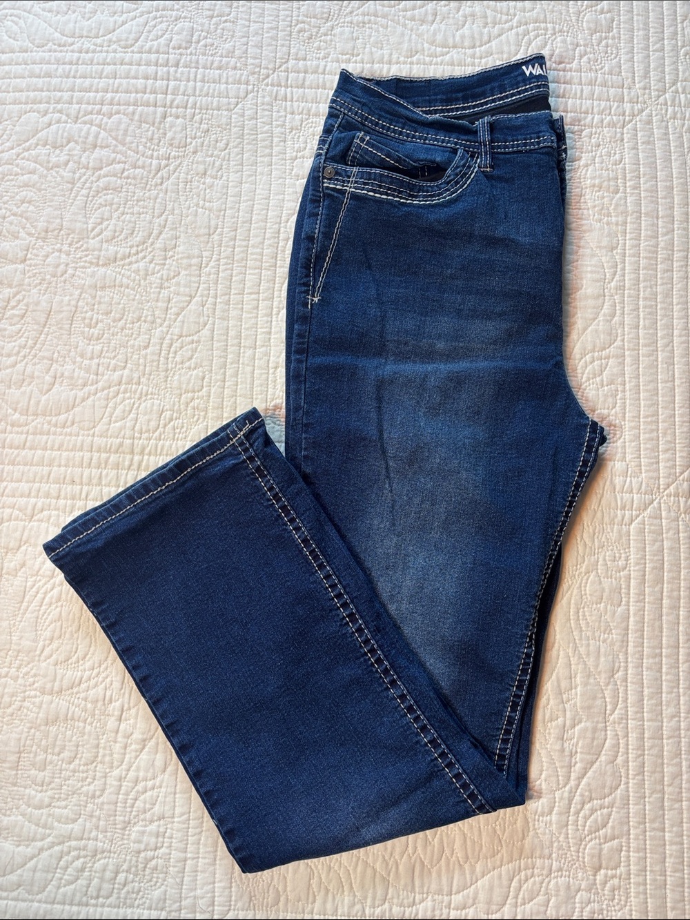 Wallflower Dark Blue Bootcut Stretch Jeans